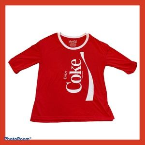 Red Coca Cola Shirt for Juniors
